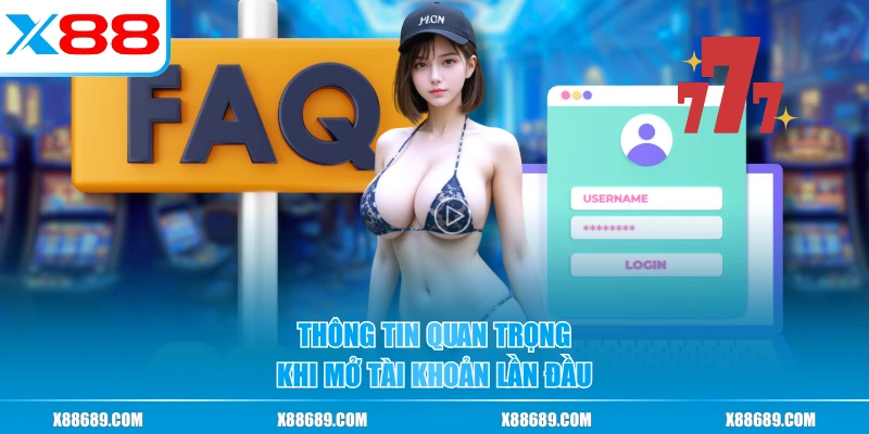 Thông tin quan trọng khi mở tài khoản lần đầu